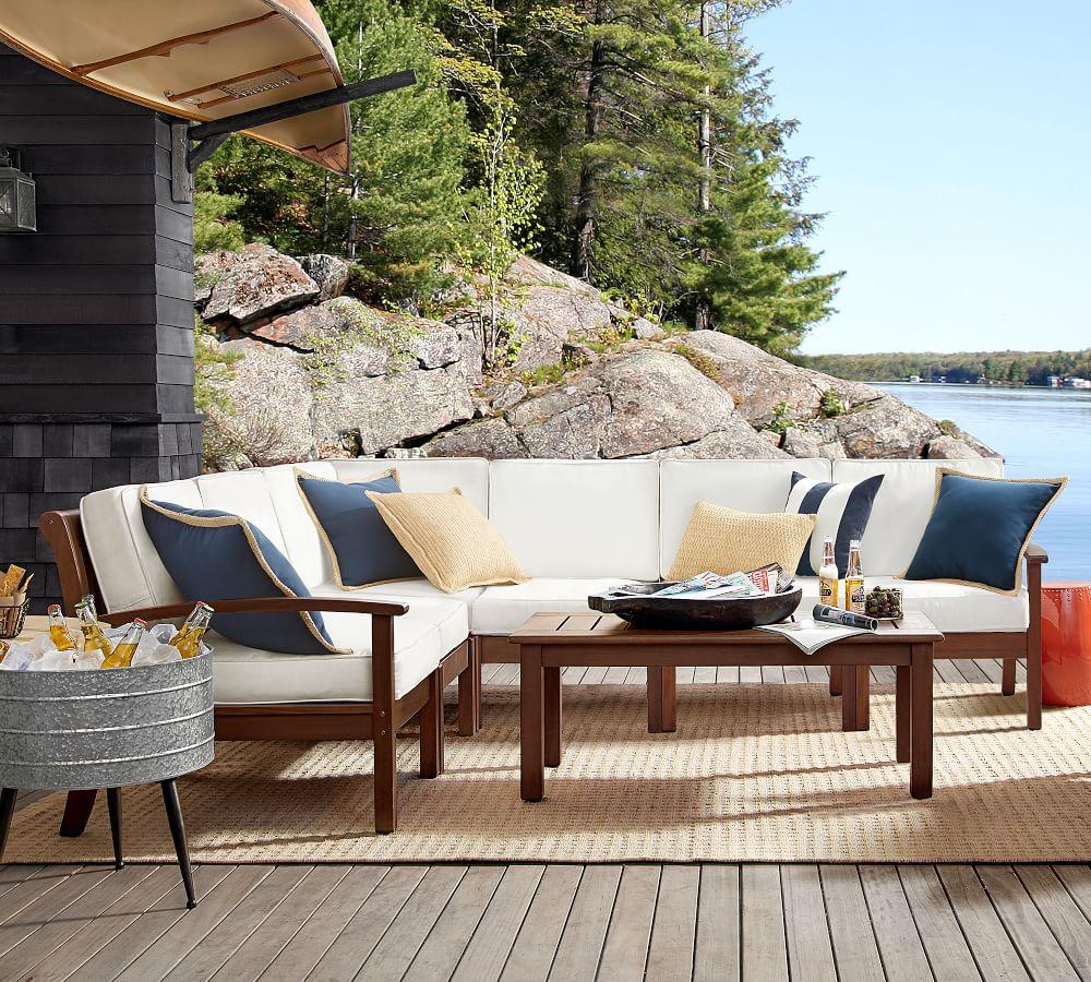 Classic Striped Outdoor Cushion Pottery Barn Australia